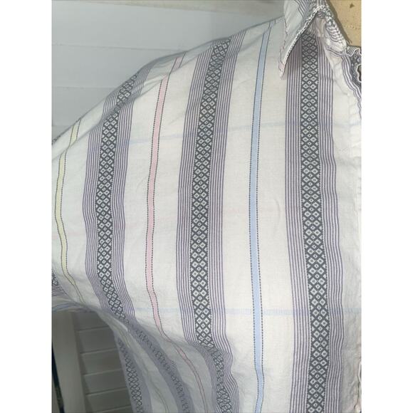 Jessica Scott Vintage Ladies Button Front Long Sleeve Shirt Striped Sz 10 Medium - Picture 2 of 8